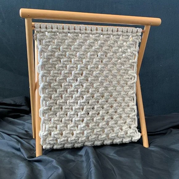 Macrame knitting/sewing caddy - Picture 3 of 6